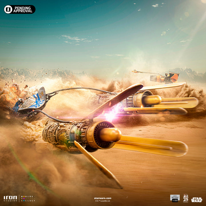 Iron Studios Star Wars: The Phantom Menace Anakin's Podracer 1/20 Demi Art Scale Limited Edition Statue