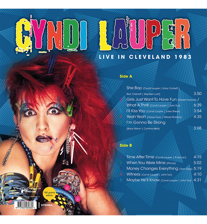 Cyndi Lauper – Live in Cleveland, 1983 (12-Inch Album on 180g Vinyl)