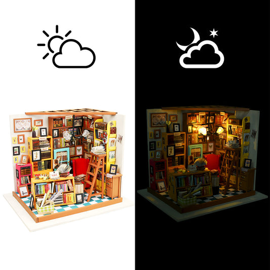 Sam’s Study 3D Wooden Puzzle, alternate view