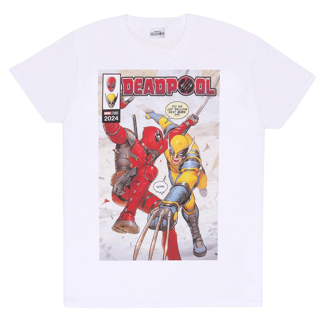 Marvel Deadpool Comic Book Cover Unisex Adults T-Shirt