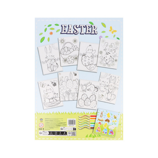 Easter Colouring Set With Pencils & Sticker Sheets, alternate view