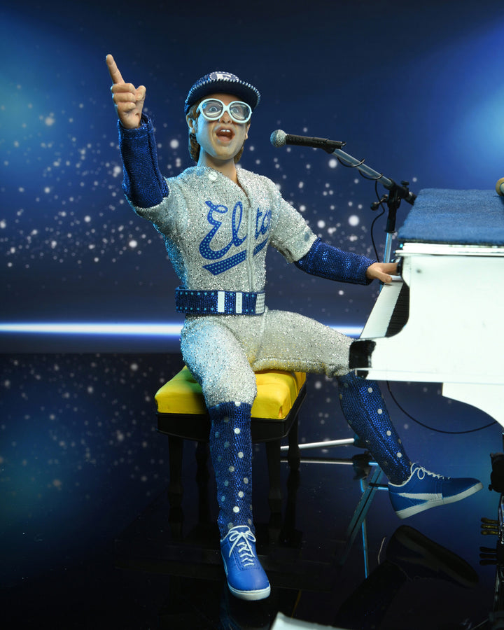 Elton John with Piano (Live 1975) Deluxe 8" Clothed Action Figure