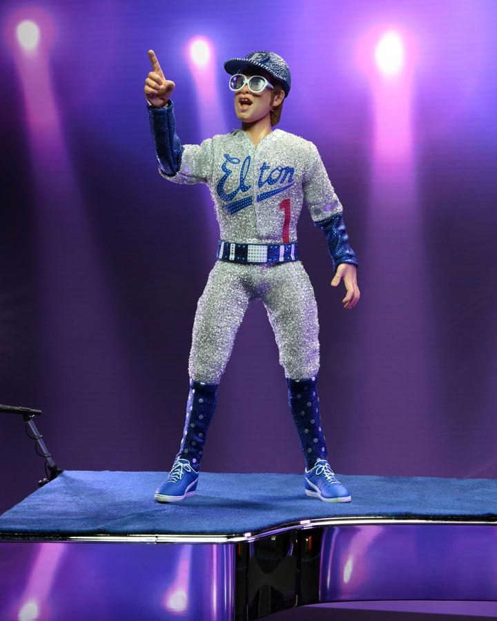 Elton John with Piano (Live 1975) Deluxe 8" Clothed Action Figure