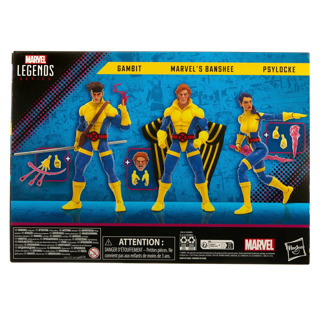Marvel Legends Series Marvel’s Banshee, Gambit, & Psylocke Action Figures