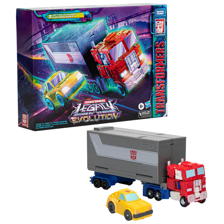 Transformers Legacy Evolution Core Class Optimus Prime & Bumblebee 2 Pack Action Figures