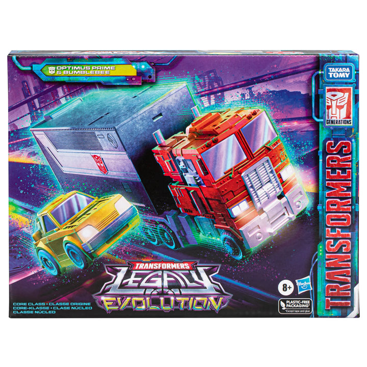 Transformers Legacy Evolution Core Class Optimus Prime & Bumblebee 2 Pack Action Figures