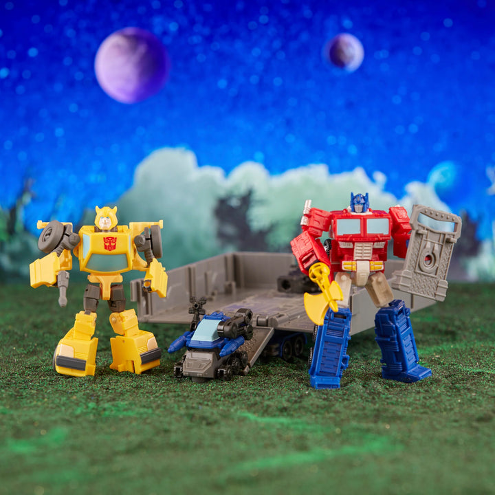 Transformers Legacy Evolution Core Class Optimus Prime & Bumblebee 2 Pack Action Figures