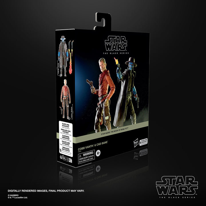 Star Wars The Black Series Cobb Vanth & Cad Bane 2 Pack 6" Action Figures