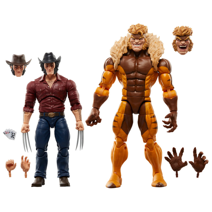 Marvel Legends Series Marvel's Logan vs Sabretooth 2-Pack 6" Action Figures
