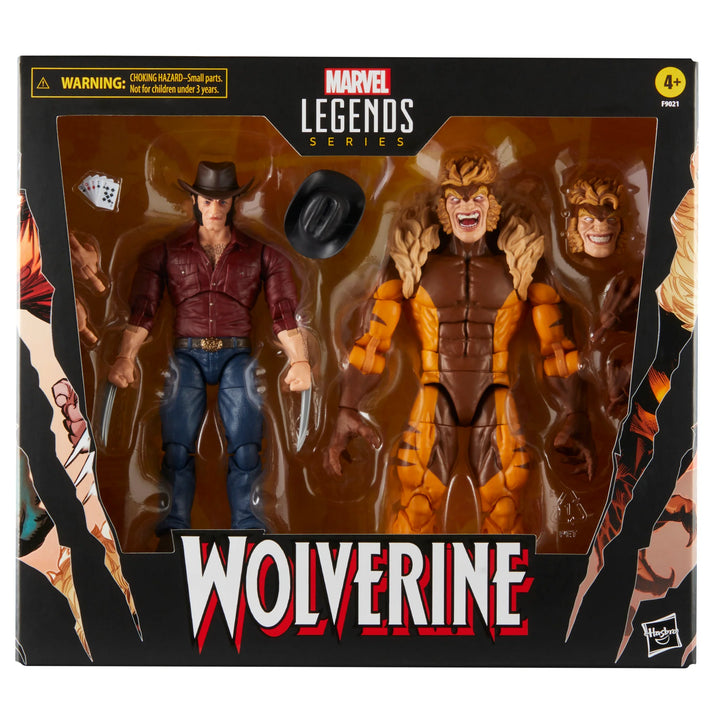 Marvel Legends Series Marvel's Logan vs Sabretooth 2-Pack 6" Action Figures