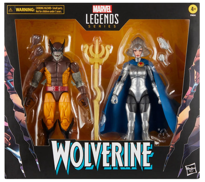 Marvel Legends Series Wolverine and Lilandra Neramani 2-Pack 6" Action Figures