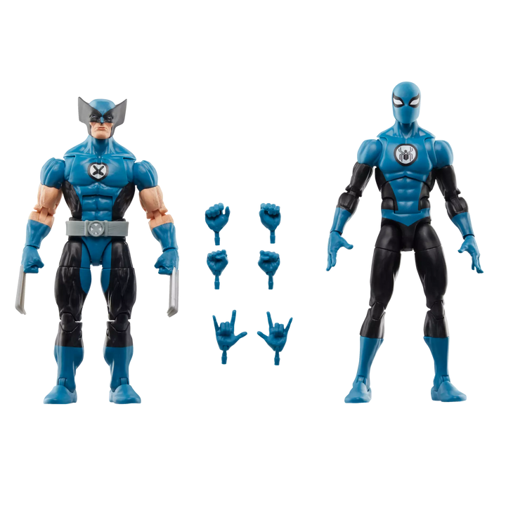 Marvel Legends Fantastic Four Wolverine and Spider-Man Action Figures
