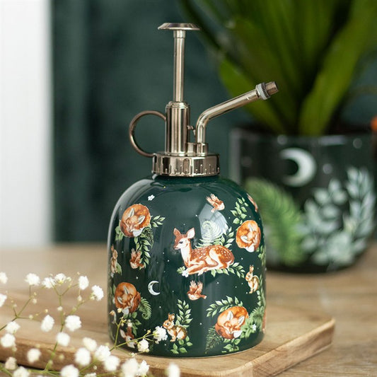 Fawn and Friends Forest Print Ceramic Plant Mister, alternate view