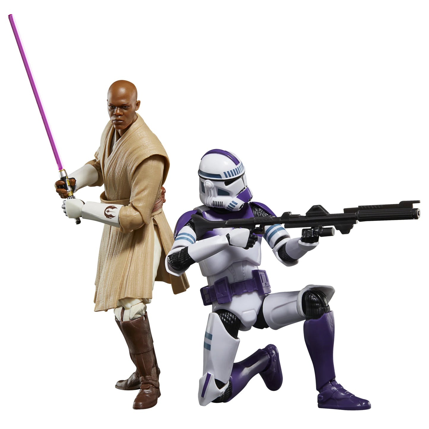 Star Wars The Black Series Mace Windu & Clone Trooper 2-Pack 6" Action Figures