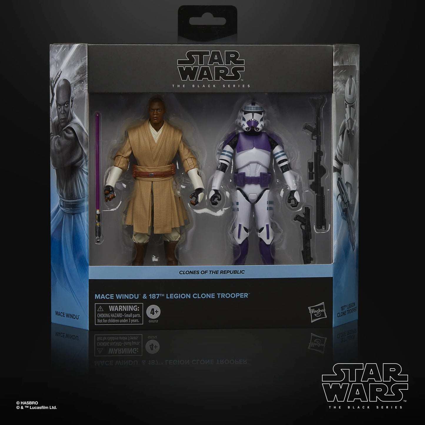 Star Wars The Black Series Mace Windu & Clone Trooper 2-Pack 6" Action Figures