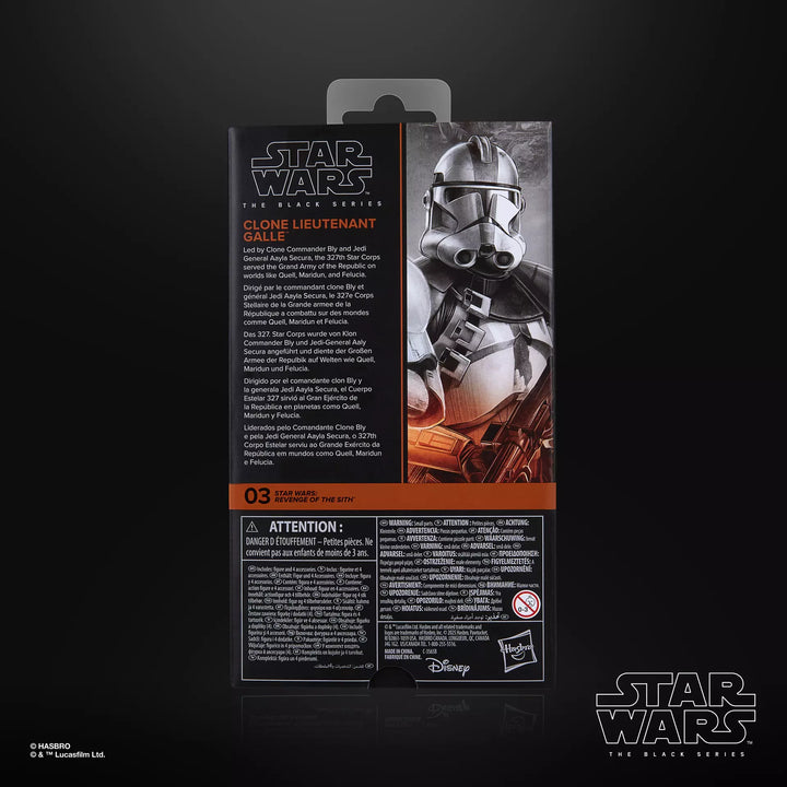 Star Wars The Black Series Clone Lieutenant Galle 6" Action Figure