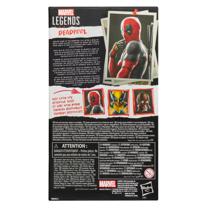 Marvel Legends Series Deadpool & Wolverine Deadpool 6" Action Figure