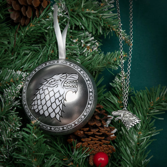 Game of Thrones Stark Direwolf Necklace, alternate view
