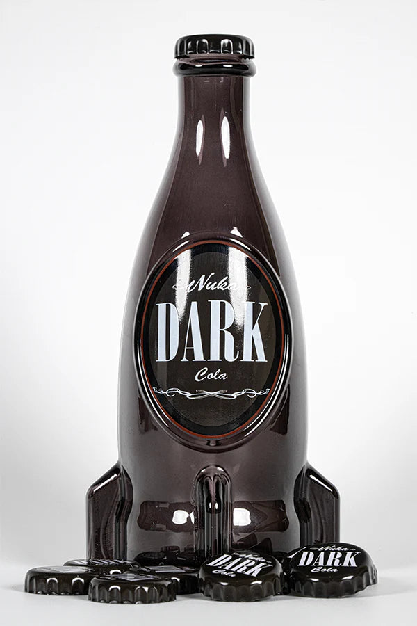 Official Fallout Nuka Cola Dark Glass Bottle & Caps
