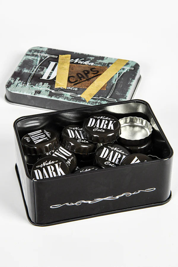 Official Fallout Bottle Cap Series Nuka Cola Dark With Tin