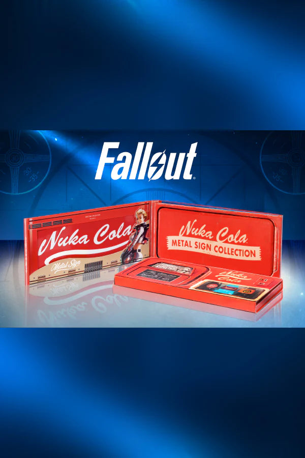 Official Fallout Nuka Cola Metal Signs Triple Pack Limited Edition