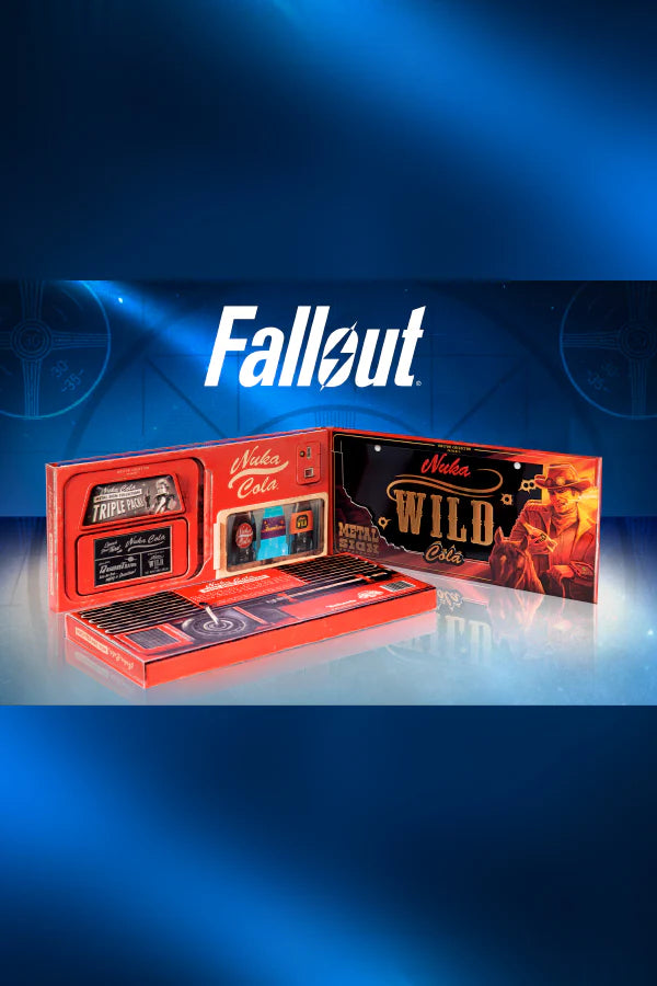 Official Fallout Nuka Cola Metal Signs Triple Pack Limited Edition