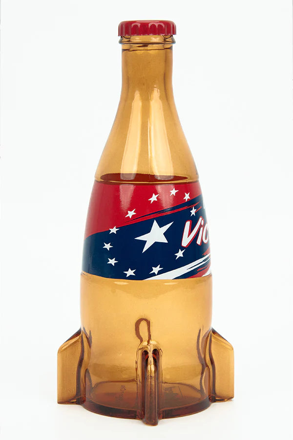 Official Fallout Nuka Cola Victory Glass Bottle & Caps *Exclusive