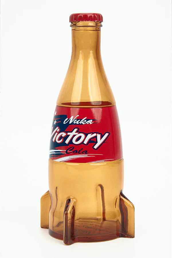 Official Fallout Nuka Cola Victory Glass Bottle & Caps *Exclusive