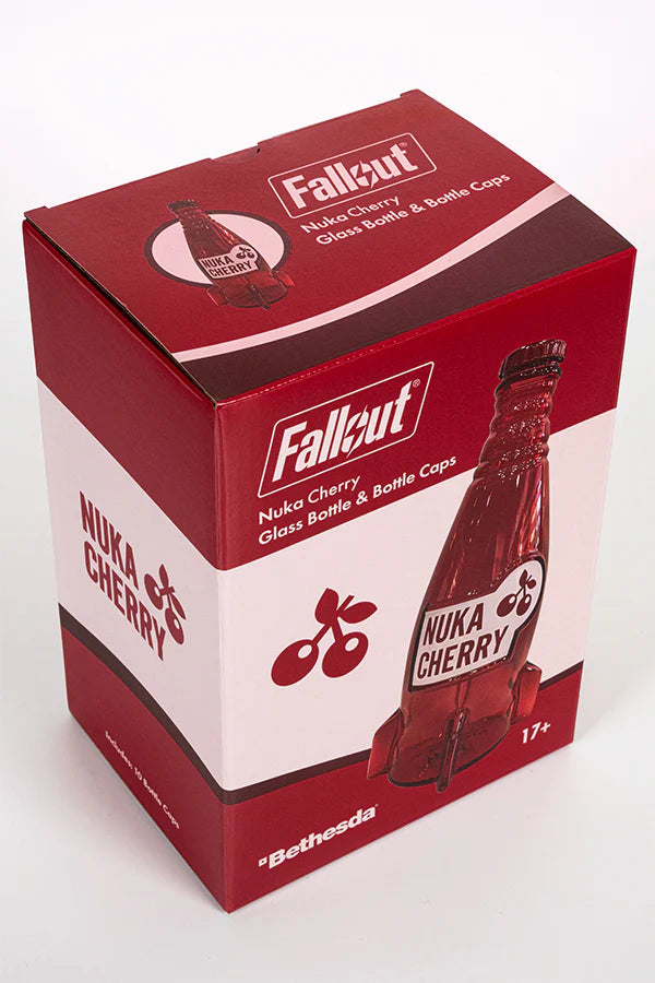 Official Fallout Nuka Cola Cherry Glass Bottle & Cap
