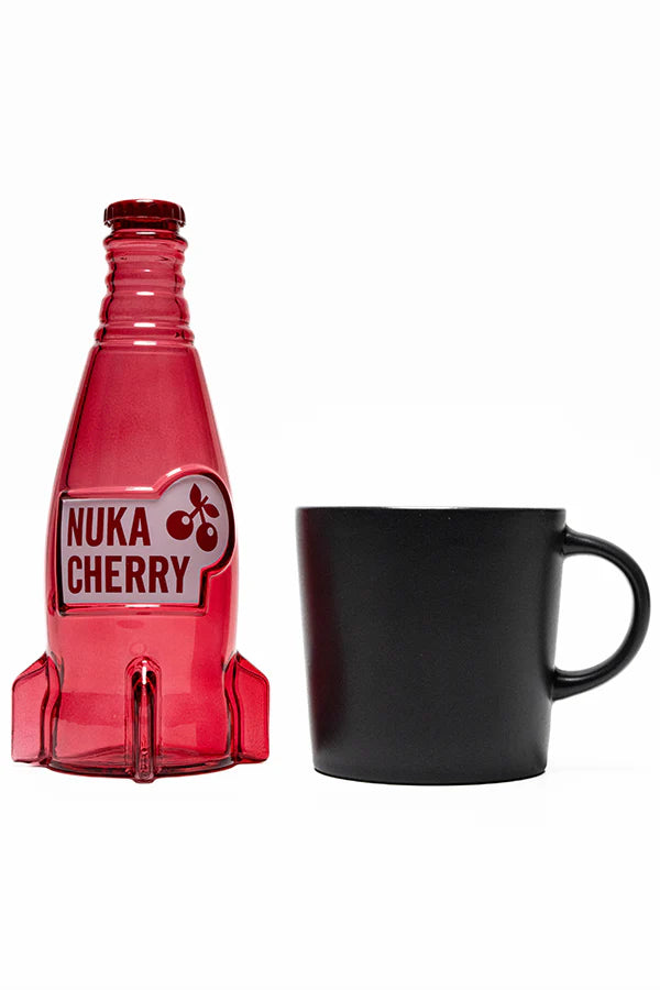 Official Fallout Nuka Cola Cherry Glass Bottle & Cap