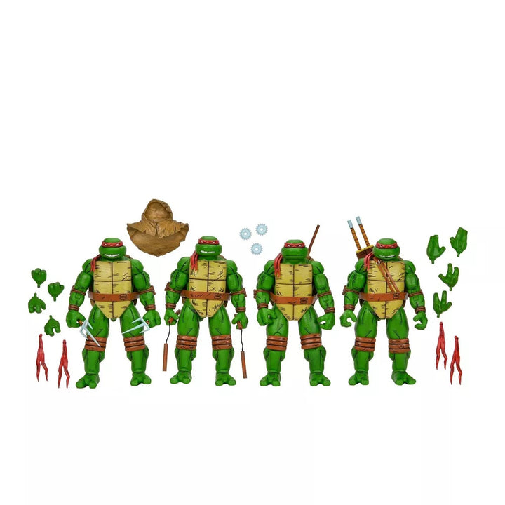 NECA Teenage Mutant Ninja Turtles Mirage Comics Ultimate 7″ Action Figure 4 Pack Set