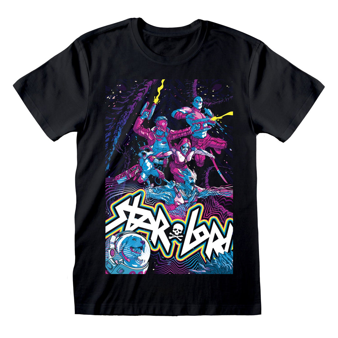 Marvel Guardians Of The Galaxy Video Game Poster T-Shirt
