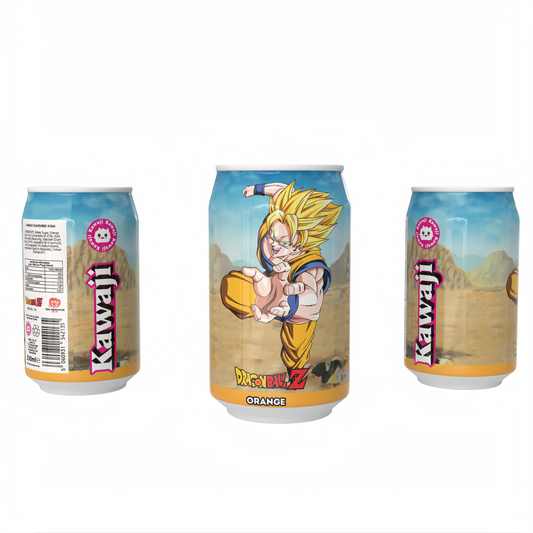 Dragon Ball Z Goku's Orange Blast - Orange Flavour Soda Can 330ml, alternate view