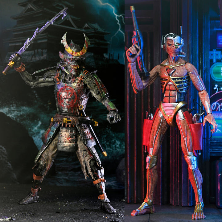 Iron Maiden: Future Past World Tour Senjutsu Eddie and Somewhere in Time Eddie Ultimate 2-Piece 7" Scale Action Figure