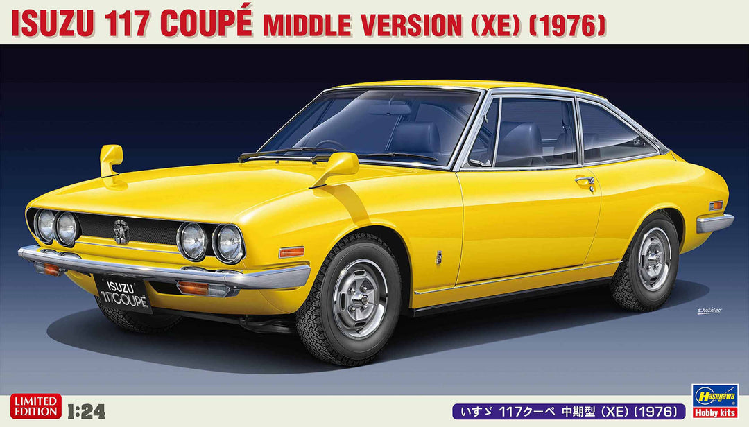 Hasegawa 1:24 Scale 1976 Isuzu 117 Coupe Middle Version (XE) Kit