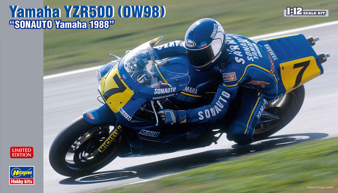 Hasegawa 1:12 Scale 1988 Yamaha YZR500 Sonauto Yamaha Kit