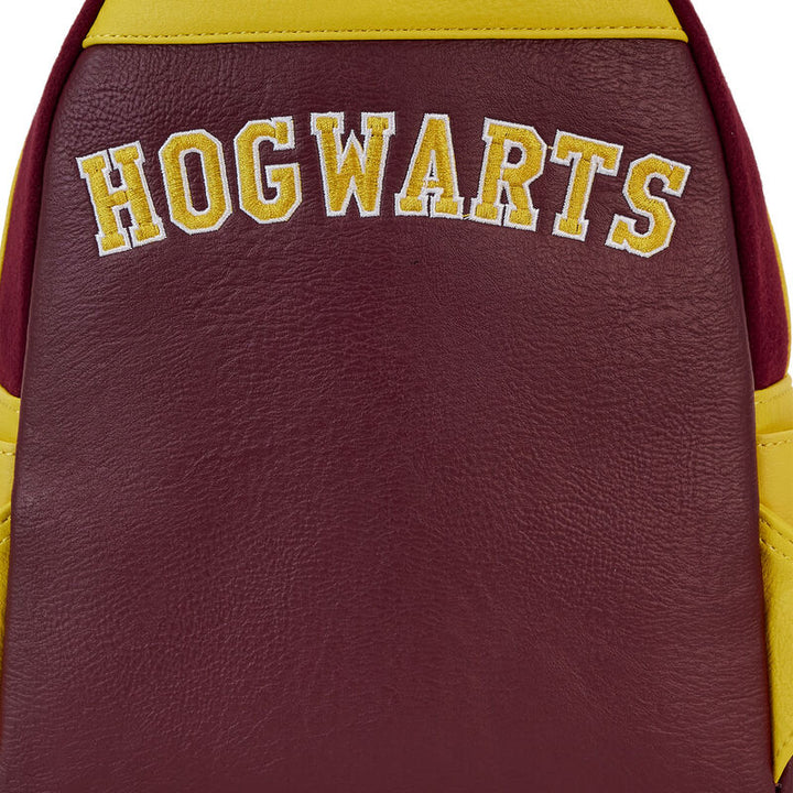 Loungefly Harry Potter Hogwarts Crest Gryffindor Varsity Jacket Mini Backpack