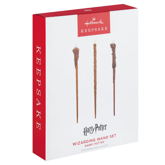 Keepsake Harry Potter™ Ornaments - 3 Pack Magic Wands Design