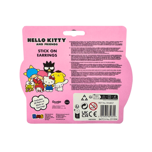 Hello Kitty Stick On Earrings, alternate view