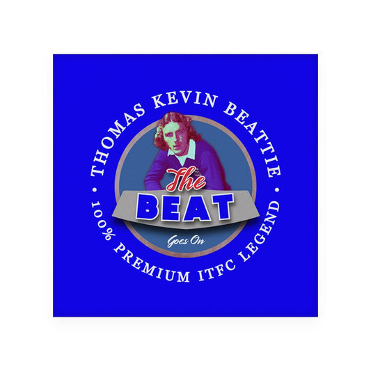 Ipswich Kevin Beattie - Football Coaster - Square Or Circle, alternate view