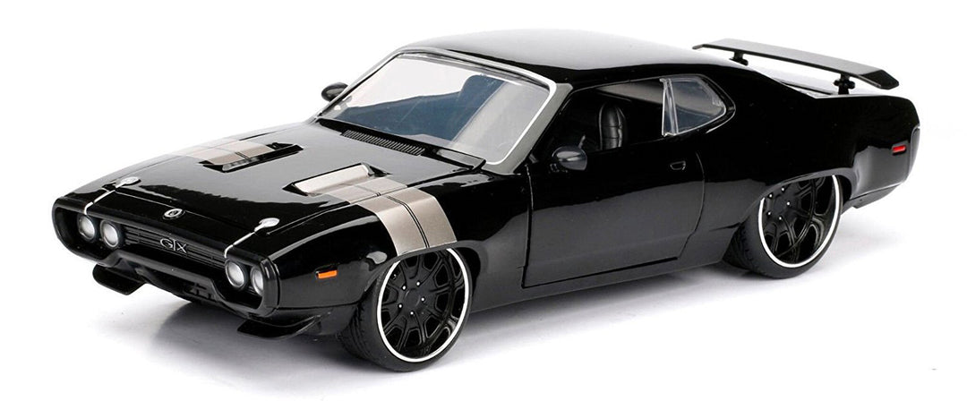 Jada Toys 1:24 Scale Fast and Furious Doms 1971 Plymouth GTX - Black