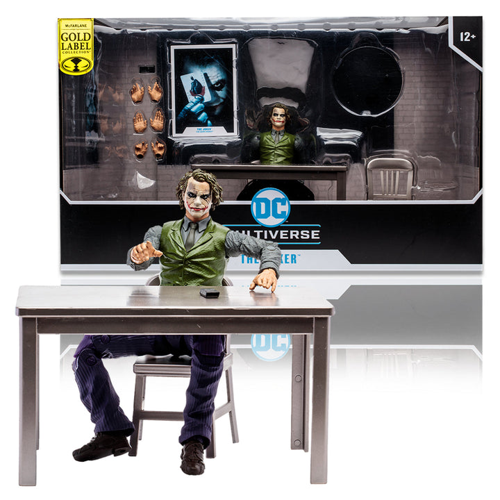 McFarlane The Joker Interrogation Room (The Dark Knight) Gold Label Action Figure Set