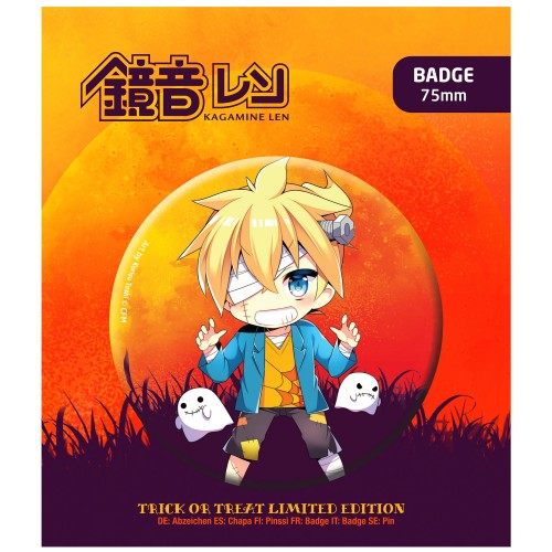 Piapro Characters Kagamine Len Vocaloid Halloween Badge