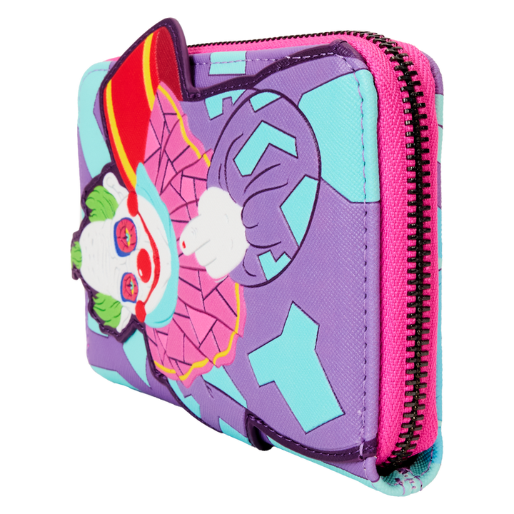 Killer Klowns from Outer Space Jumbo Cosplay Loungefly Glow Zip Around Wallet