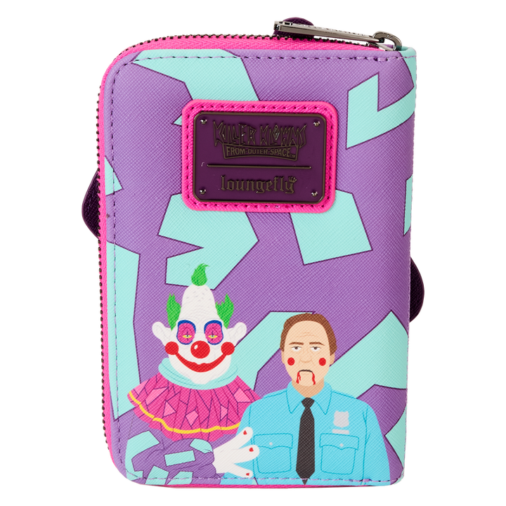Killer Klowns from Outer Space Jumbo Cosplay Loungefly Glow Zip Around Wallet