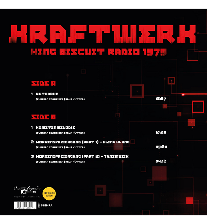 Kraftwerk – King Biscuit Radio 1975 (12-Inch Album on 180g Vinyl)