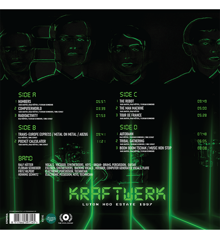 Kraftwerk – Luton Hoo Estate 1997 (Limited Edition Double-LP on 180g Green Vinyl)