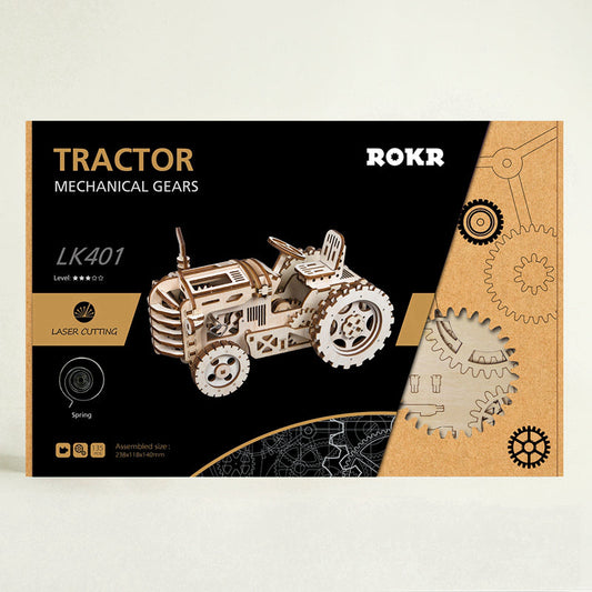 Tractor 3D Wooden Puzzle, alternate view