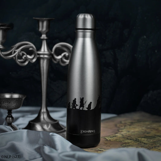 Lord of the Rings Fellowship of the Ring Silver Insulated Water Bottle, alternate view