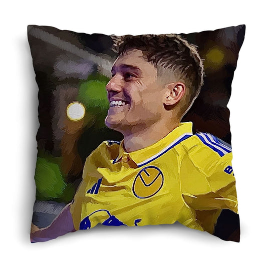 Lee Buccilli - Dan James Away - Cushion, Three Sizes, alternate view